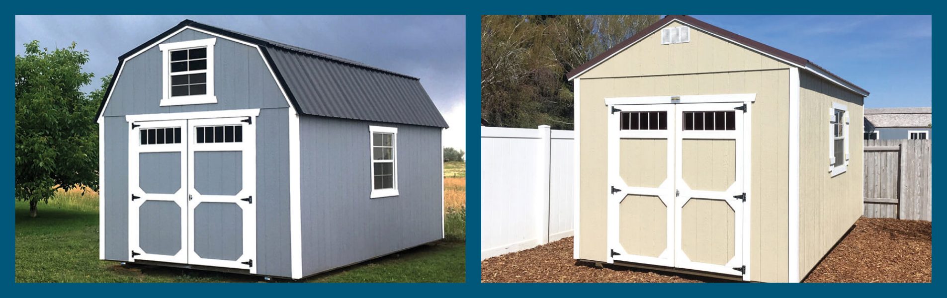 Lofted Barn and Utility Shed